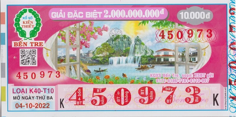 Mẫu vé xổ số Bến Tre và những thông tin cần biết về XSBTR