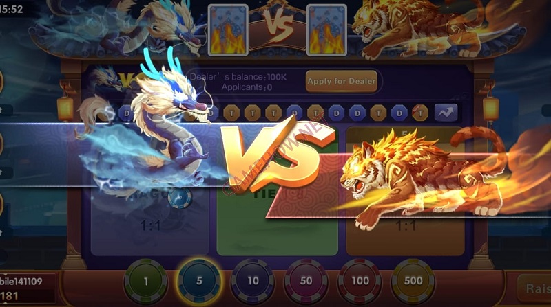 Luật chơi Rồng Hổ 123B chi tiết