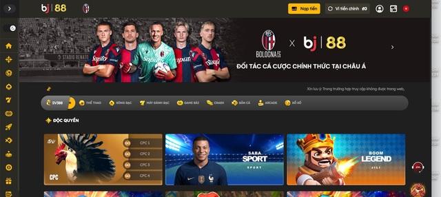 Nhà cái BJ88 - Bùng nổ với kho game cá cược đẳng cấp nhất 
