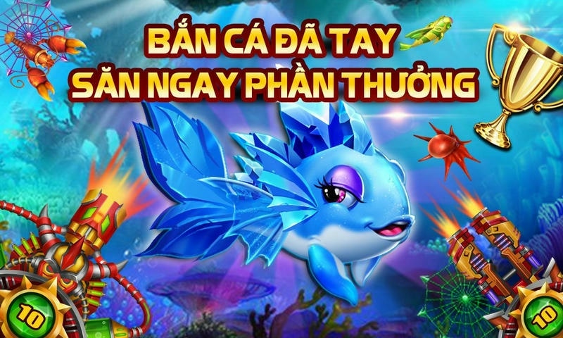  Long Vương Bắn Cá với đồ họa 3D tái hiện đại dương thần thoại.